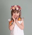 Kvetinárstvo s vlastnou výrobou kvetinových šperkov Crea Flower Jewelry Set Smoby s textilnými lupienkami a bižutériou 100 doplnkov