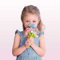 Kvetinárstvo s vlastnou výrobou kvetov Princezné Disney Flower Market Smoby z rôznych textilných lupienkov a stoniek 90 doplnkov