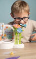 Kvetinárstvo s vlastnou výrobou textilných kvetov Crea My Flower Factory Smoby s vázami 102 doplnkov