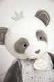 Plyšová panda na maznanie Attrape-Rêves Doudou et Compagnie sivá v darčekovom balení 28 cm od 0 mes