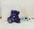 Plyšový medvedík Midnight Blue Ours Collection Doudou et Compagnie modrý 30 cm od 0 mes