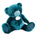 Plyšový medvedík Peacock Blue Ours Collection Doudou et Compagnie modrý 37 cm od 0 mes