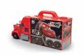 Kamión Mack Truck s autom Flash McQueen Cars XRS Smoby so zvukom svetlom a pretekárskym simulátorom