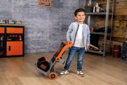 Pracovná dielňa na kolieskach multifunkčná Bricolo Devil Workmate 3v1 Black&Decker Smoby s kufríkom a náradím 19 doplnkov