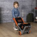 Pracovná dielňa na kolieskach multifunkčná Bricolo Devil Workmate 3v1 Black&Decker Smoby s kufríkom a náradím 19 doplnkov