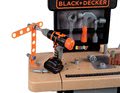 Pracovný stôl Black&Decker Open Bricolo Workbench Smoby skladací s 37 doplnkami