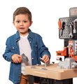 Pracovný stôl trojkrídlový Black&Decker Mega Center Smoby strojárstvo inštalatérstvo maľovanie a tesárstvo 100 doplnkov 103 cm výška