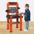 Pracovná dielňa Bricolo One Workbench Black&Decker Smoby so zatĺkačkou a 79 doplnkami 103 cm vysoká