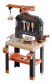 Pracovný stôl s mechanickým žeriavom Bricolo Builder Black&Decker Smoby so skladacím autíčkom a vŕtačkou 92 doplnkov 102 cm výška