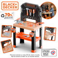 Pracovná dielňa so zverákom Black&Decker Bricolo Workbench Smoby 78 doplnkov s náradím a montážnymi dielikmi