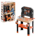 Pracovná dielňa so zverákom Black&Decker Bricolo Workbench Smoby 78 doplnkov s náradím a montážnymi dielikmi