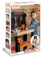 Pracovná dielňa so zverákom Black&Decker Bricolo Workbench Smoby 78 doplnkov s náradím a montážnymi dielikmi