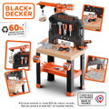 Pracovná dielňa s mechanickým žeriavom Bricolo Builder Black&Decker Smoby so skladacím autíčkom a vŕtačkou 87 doplnkov