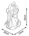 Vozík s vysokotlakovým čističom Karcher High Pressure Trolley K4 Smoby s napojením na vodu s elektronickým čističom okien - hračka pre deti