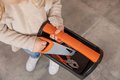 Kufrík s pracovným náradím Black&Decker Tool Box Smoby so 6 doplnkami