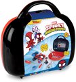 Kufrík s rozoberateľnou štvorkolkou Spidey Box Spin Marvel Smoby s pracovným náradím a figúrkou 17 dielov