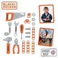 Sada 6 druhov pracovných nástrojov Tools Set Black&Decker Smoby s montážnymi dielmi