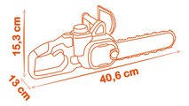 Motorová píla elektronická Black&Decker Chainsaw Smoby so zvukom svetlom a pohyblivou reťazou od 3 rokov