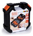 Pracovný kufrík s vŕtačkou Bricolo Case Black&Decker Smoby s náradím a montážnymi dielmi 36 doplnkov