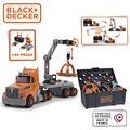 Kamión s pracovným kufríkom a náradím Bricolo Truck Black&Decker Smoby s mechanickou vŕtačkou 60 doplnkov