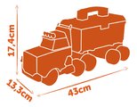 Kamión s pracovným kufríkom a náradím Bricolo Truck Black&Decker Smoby s mechanickou vŕtačkou 60 doplnkov