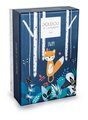 Plyšová líška na maznanie Fox Tiwipi Doudou et Compagnie v darčekovom balení oranžová 21 cm od 0 mes