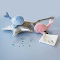 Plyšová veľryba na maznanie Whale Blue Doudou et Compagnie v darčekovom balení modrá 15 cm od 0 mes