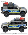 Autíčko policajné Land Rover Defender 90 Police Majorette dĺžka 12,5 cm