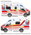Autíčko sanitka Mercedes-Benz Sprinter Ambulance Majorette dĺžka 15 cm