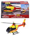 Helikoptéra záchranná Airbus H135 Rescue Helicopter Majorette kovová so zvukom a svetlom dĺžka 25,5 cm