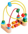 Drevený labyrint s korálikmi Bead Maze Eichhorn s 2 dráhami od 12 mes