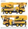 Autíčko stavebné so žeriavom Volvo Truck Crane Majorette kovové so zvukom a svetlom dĺžka 22 cm
