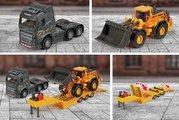 Kamión s nakladačom Volvo FH16 Truck & Wheel Loader Majorette 35 cm dĺžka