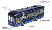 Autobus MAN Lion´s City 10 E Bus Majorette s gumenými kolieskami a otvárateľné dvere dĺžka 22,5 cm