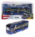 Autobus MAN Lion´s City 10 E Bus Majorette s gumenými kolieskami a otvárateľné dvere dĺžka 22,5 cm