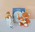 Plyšová líška s mláďatkom Fox Unicef Collection Doudou et Compagnie v darčekovom balení oranžová 25 cm od 0 mes
