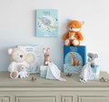 Plyšová líška s mláďatkom Fox Unicef Collection Doudou et Compagnie v darčekovom balení oranžová 25 cm od 0 mes