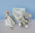 Plyšová koala s mláďatkom Koala Unicef Collection Doudou et Compagnie v darčekovom balení sivá 25 cm od 0 mes