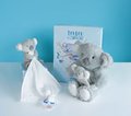 Plyšová koala s mláďatkom Koala Unicef Collection Doudou et Compagnie v darčekovom balení sivá 25 cm od 0 mes