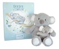 Plyšová koala s mláďatkom Koala Unicef Collection Doudou et Compagnie v darčekovom balení sivá 25 cm od 0 mes