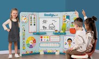 Škola s triedou pre škôlkárov obojstranná School Smoby Hra na učiteľa a žiaka s náučnými hrami a aktivitami 38 doplnkov