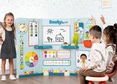 Škola s triedou pre škôlkárov obojstranná School Smoby Hra na učiteľa a žiaka s náučnými hrami a aktivitami 38 doplnkov