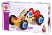Drevená stavebnica preteky Constructor Racer Eichhorn tri modely (minibuggy, formula 1, pretekárske auto) 50 dielov