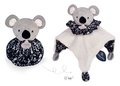 Plyšová koala na maznanie Doudou Boule 3v1 Doudou et Compagnie sivá 25 cm od 0 mes