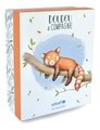 Plyšová panda s mláďatkom Red Panda Unicef Collection Doudou et Compagnie v darčekovom balení červená 25 cm od 0 mes