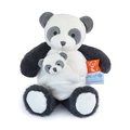 Plyšová panda s mláďatkom Panda Unicef Collection Doudou et Compagnie v darčekovom balení biela 25 cm od 0 mes