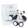 Plyšová panda s mláďatkom Panda Unicef Collection Doudou et Compagnie v darčekovom balení biela 25 cm od 0 mes