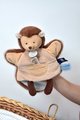 Plyšový ježko na bábkové divadlo Hedgehog Hand Puppet Unicef Collection Doudou et Compagnie v darčekovom balení hnedý 25 cm od 0 mes