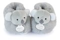Papučky pre bábätko Koala Booties Unicef Collection Doudou et Compagnie v darčekovom balení sivé 0-6 mes