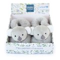 Papučky pre bábätko Koala Booties Unicef Collection Doudou et Compagnie v darčekovom balení sivé 0-6 mes